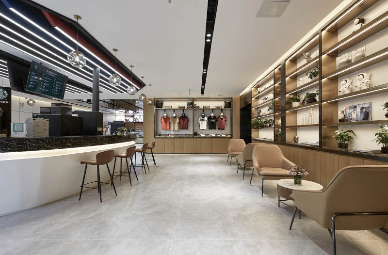 现代简约咖啡店内部设计图片