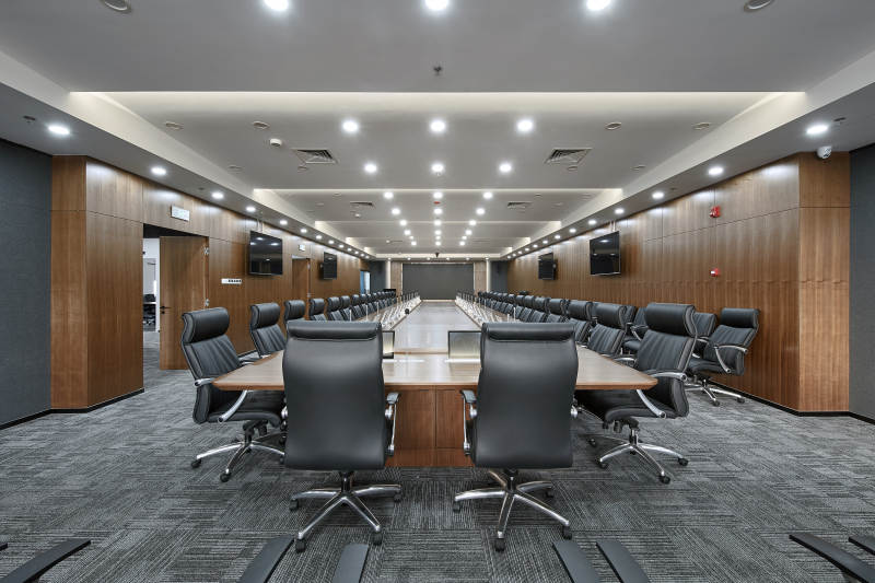 现代会议室布局设计图片