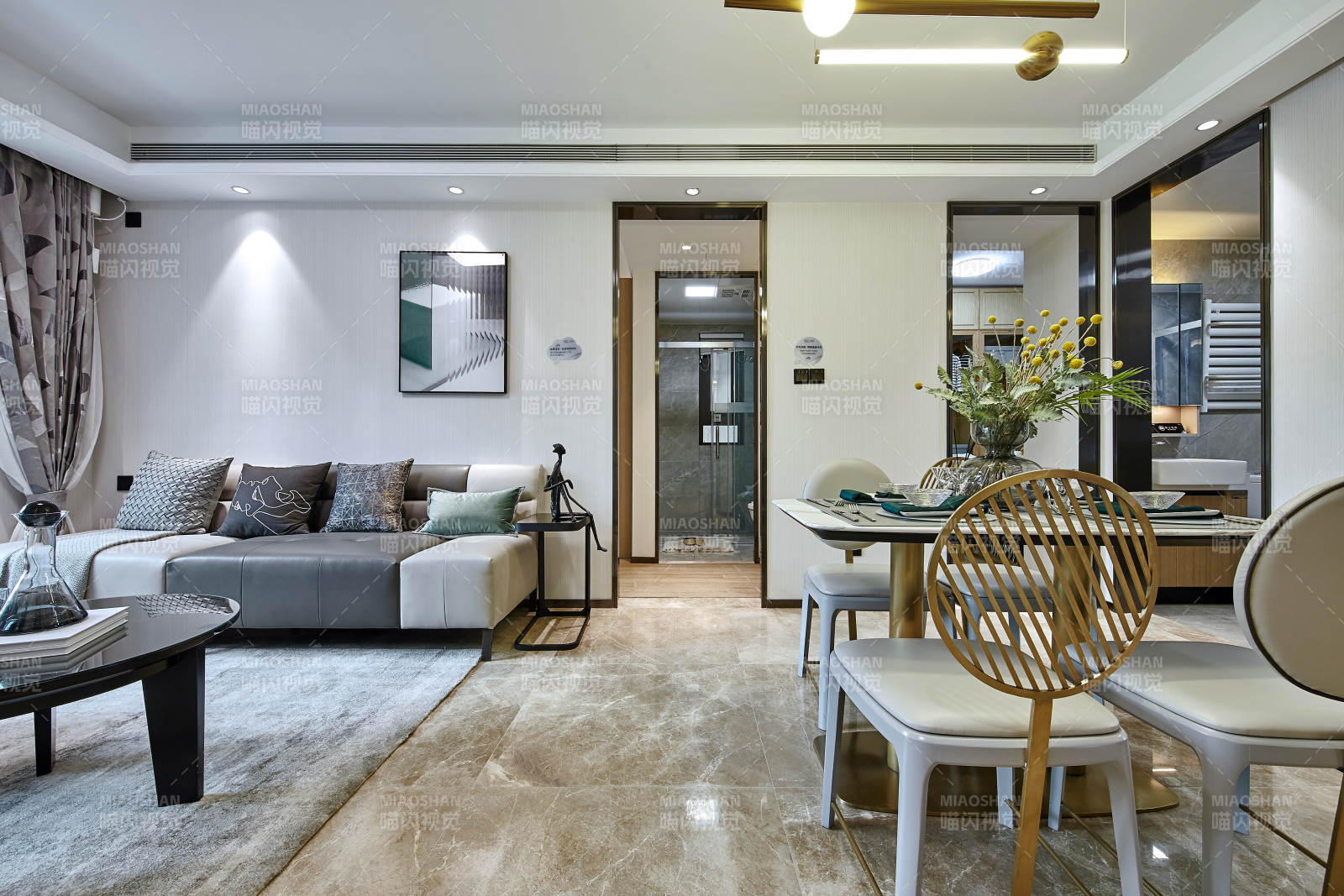 现代简约客厅餐厅设计图片