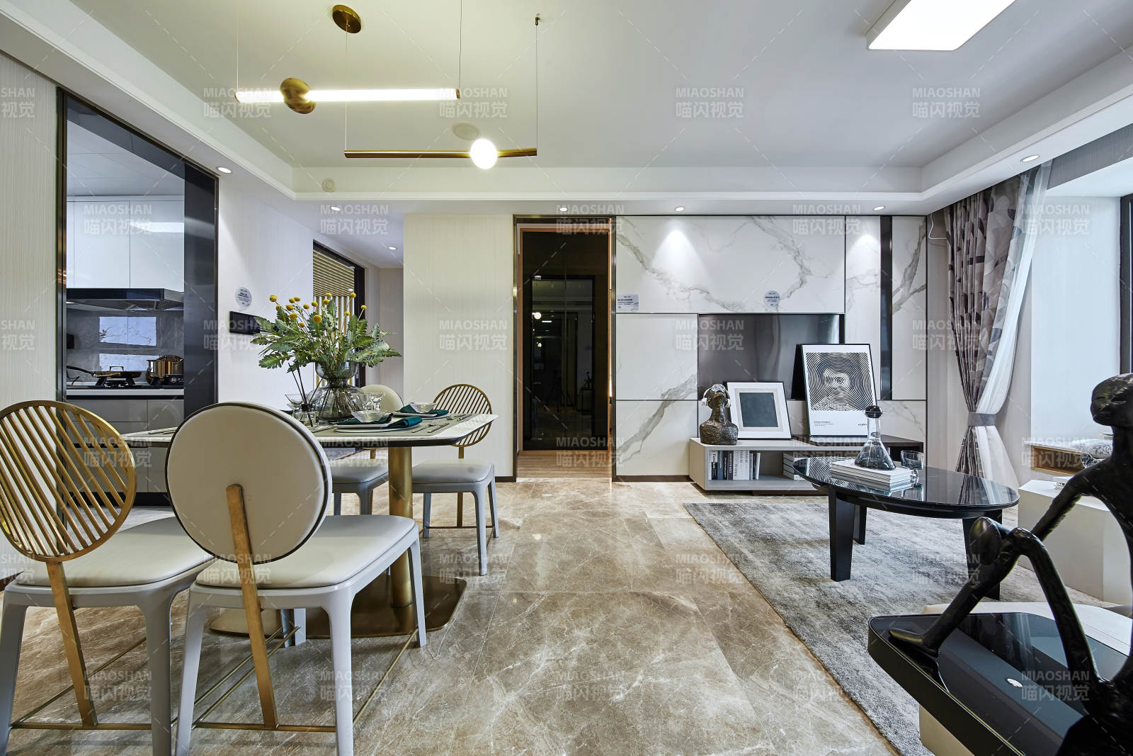 现代简约客厅餐厅设计图片