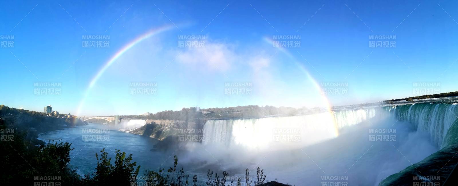 尼亚加拉瀑布彩虹奇观图片