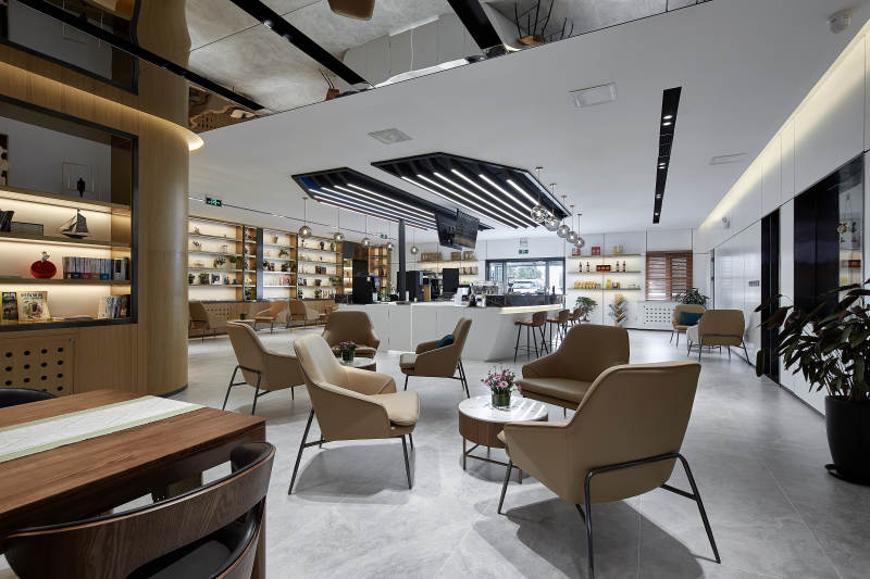 现代简约办公休闲区图片