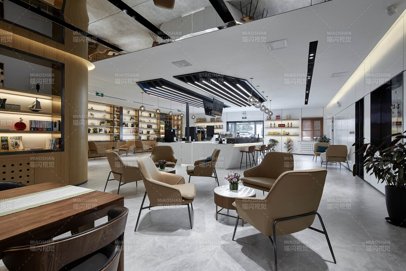 现代简约办公休闲区图片