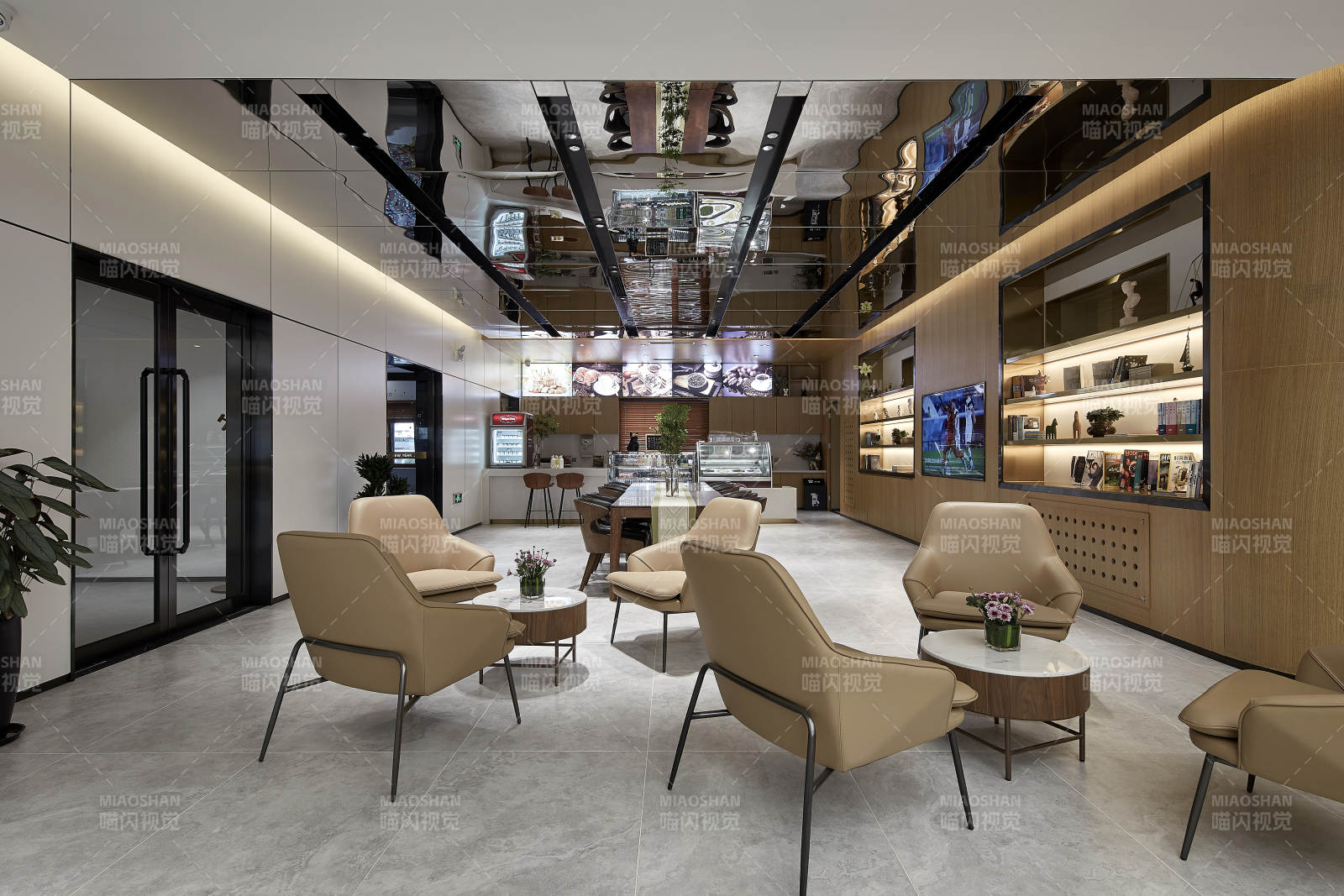 现代简约商务接待区图片