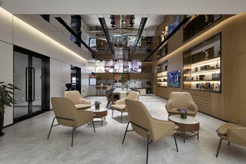 现代简约商务接待区图片