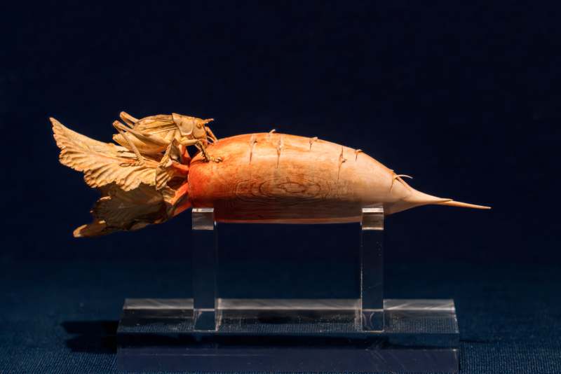 陕西历史博物馆清代象牙萝卜图片