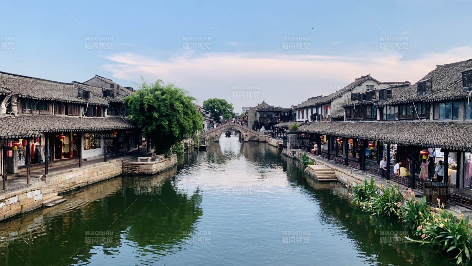 江南水乡西塘古镇风光图片