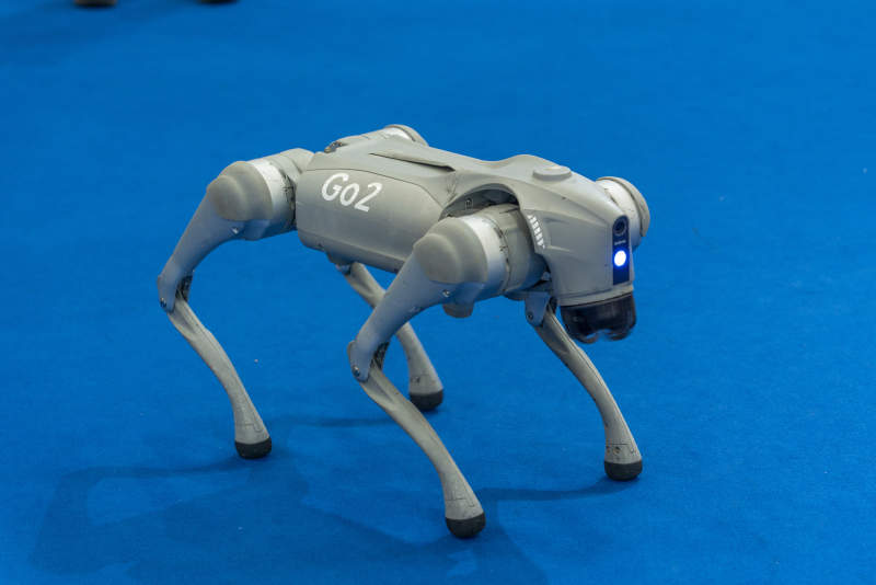 宇树四足机器狗图片