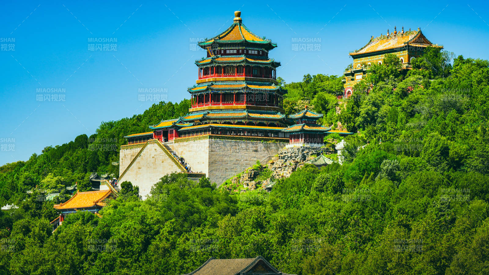 颐和园佛香阁风光图片