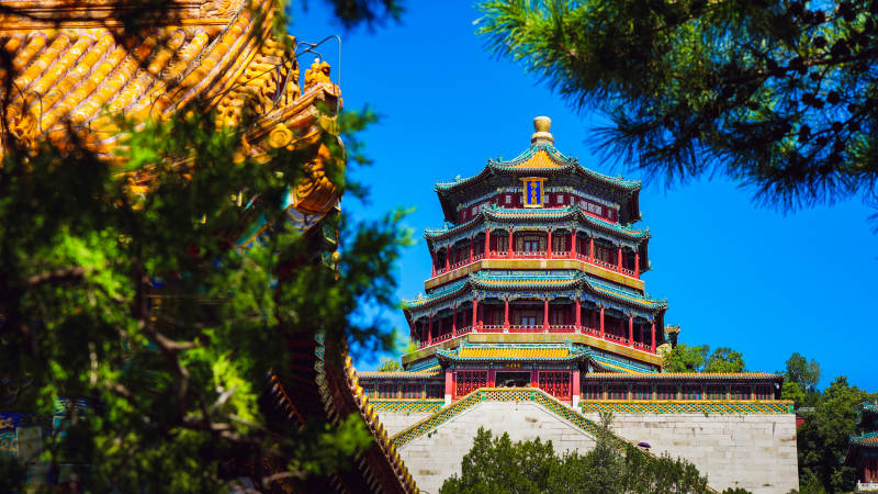 颐和园佛香阁风光图片