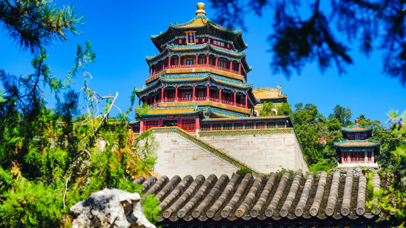 颐和园佛香阁风光图片