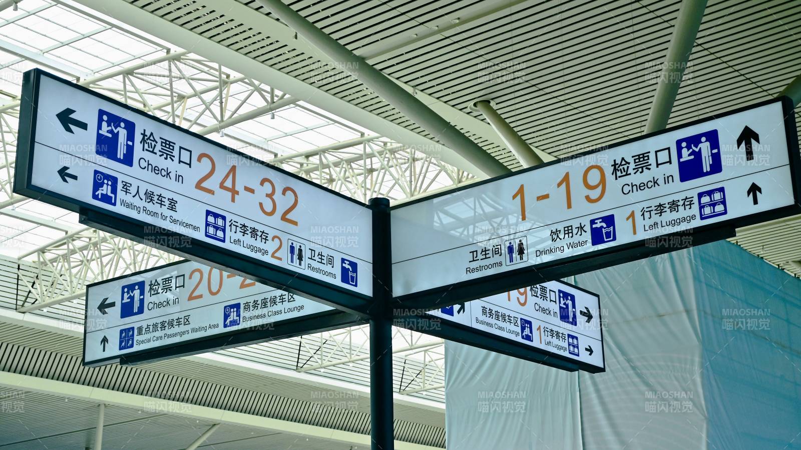高铁站检票口指示牌图片