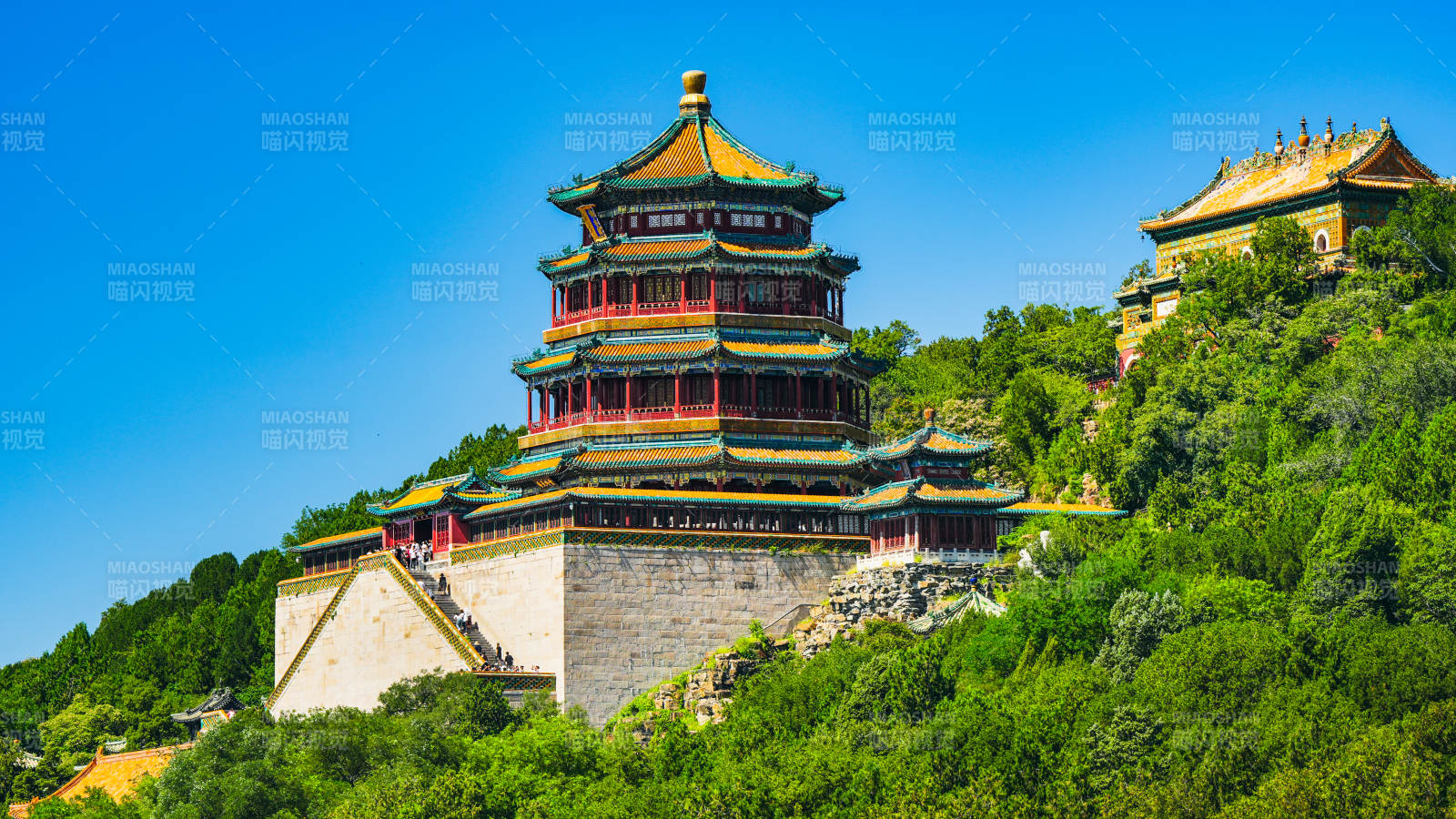 颐和园佛香阁风光图片