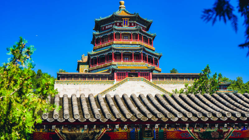 颐和园佛香阁风光图片