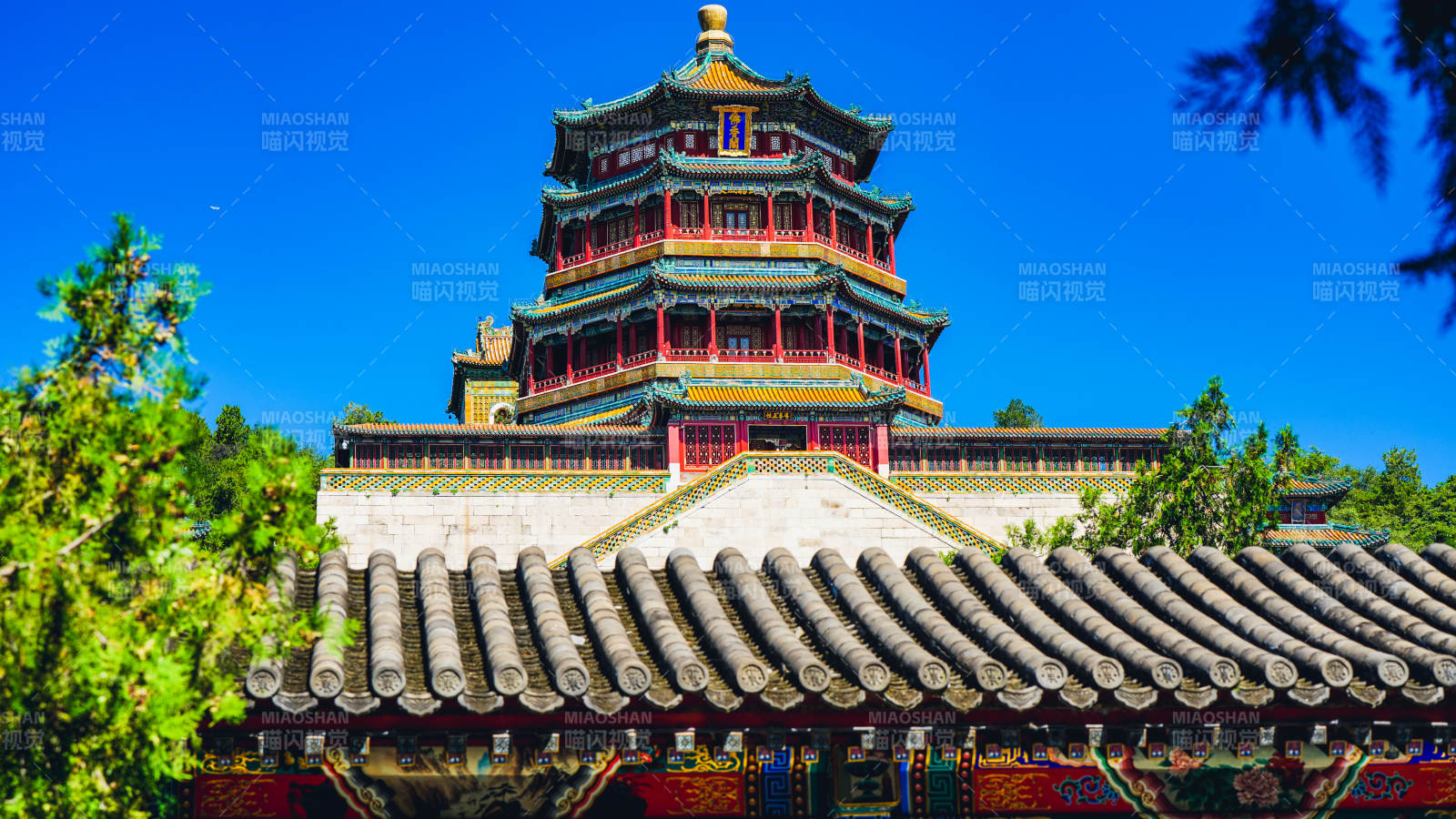 颐和园佛香阁风光图片