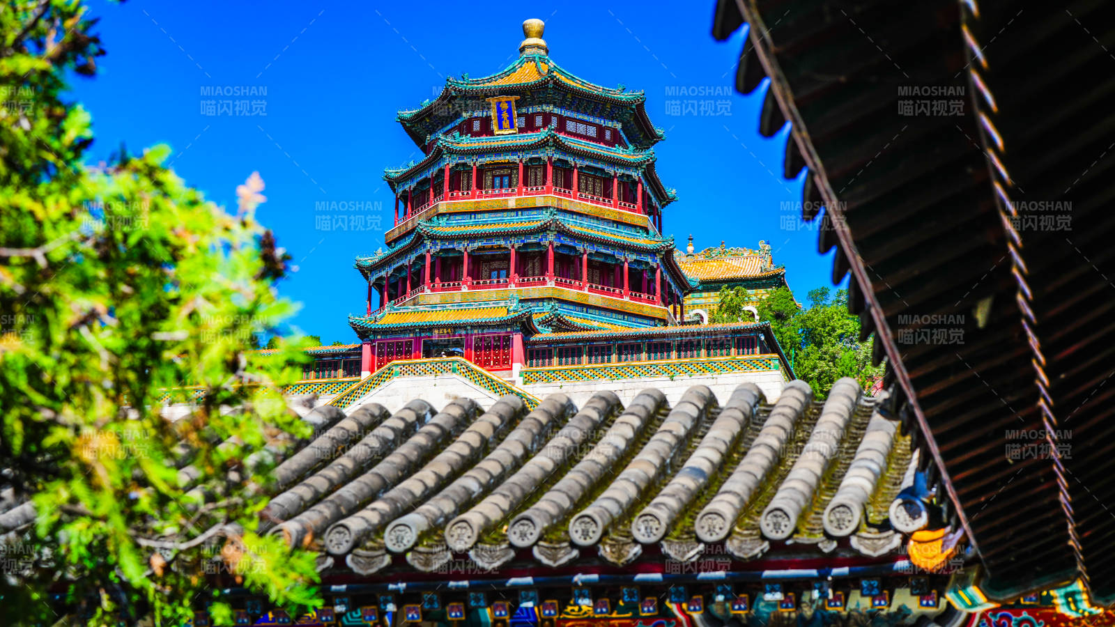 颐和园佛香阁风光图片