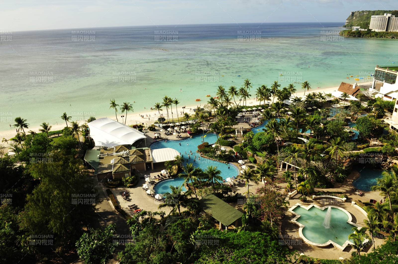 关岛热带海滨度假村全景图片