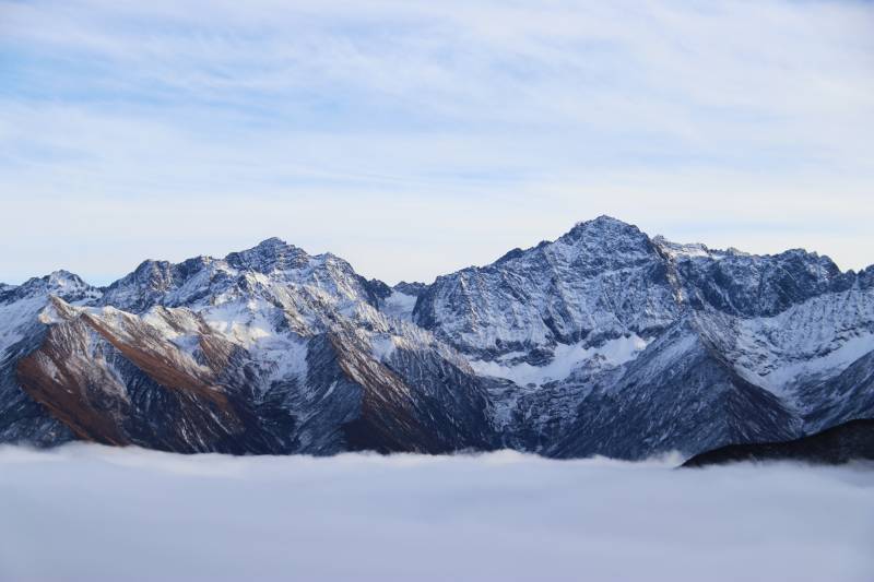 川西 雪山云海图片