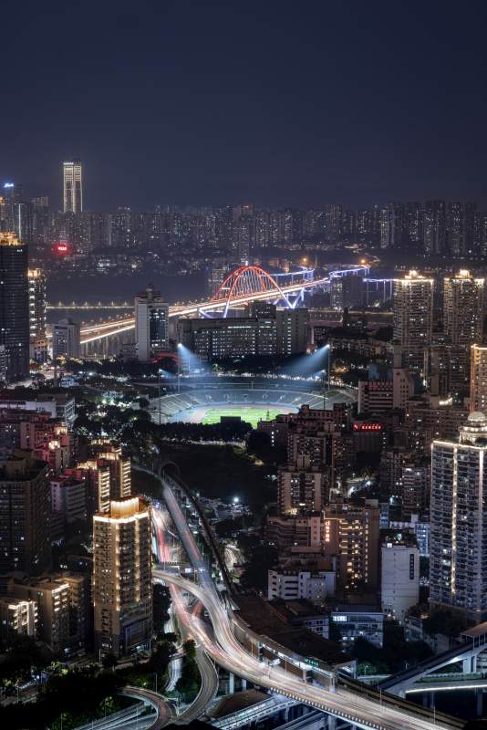 重庆夜景城市灯火辉煌图片
