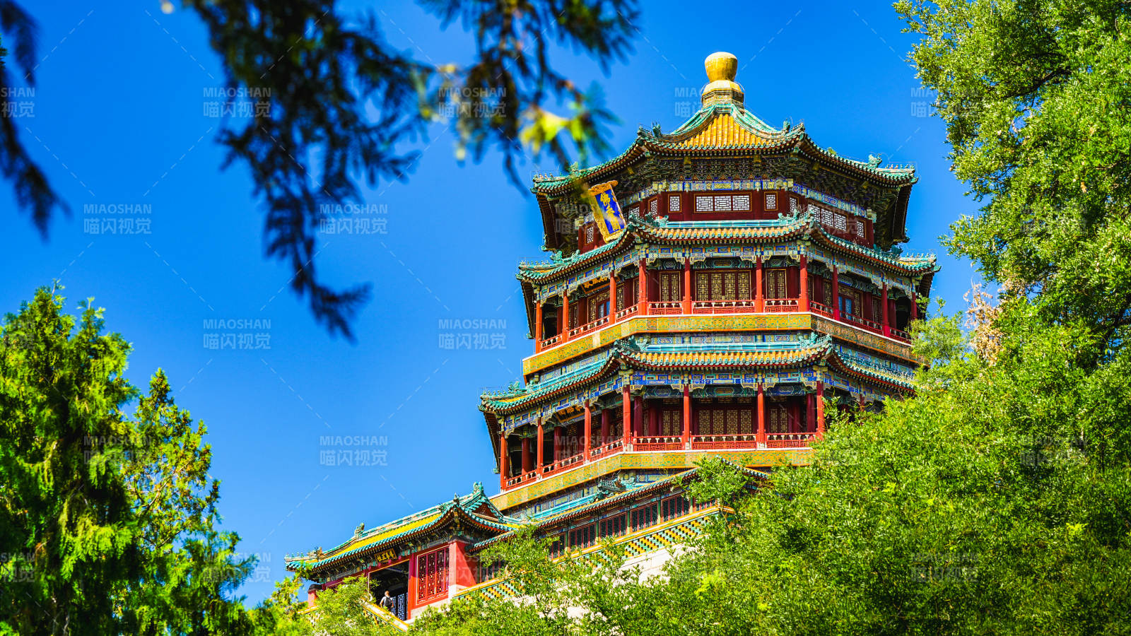 颐和园佛香阁风光图片