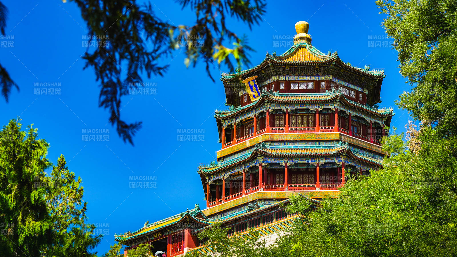 颐和园佛香阁风光图片