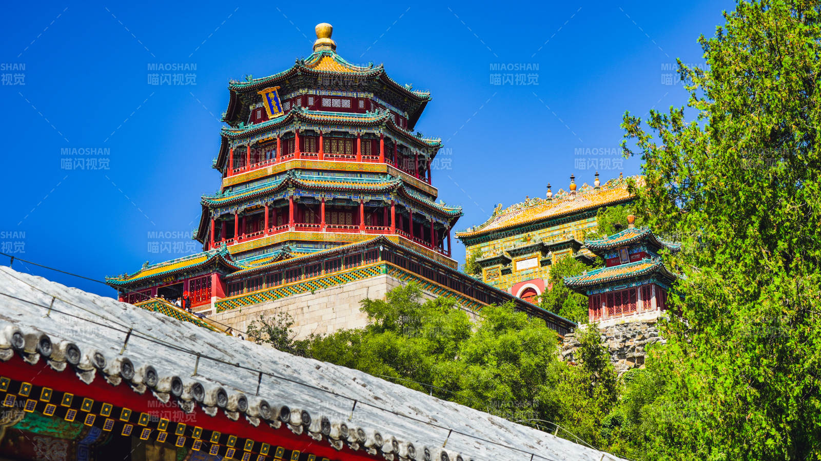 颐和园佛香阁风光图片