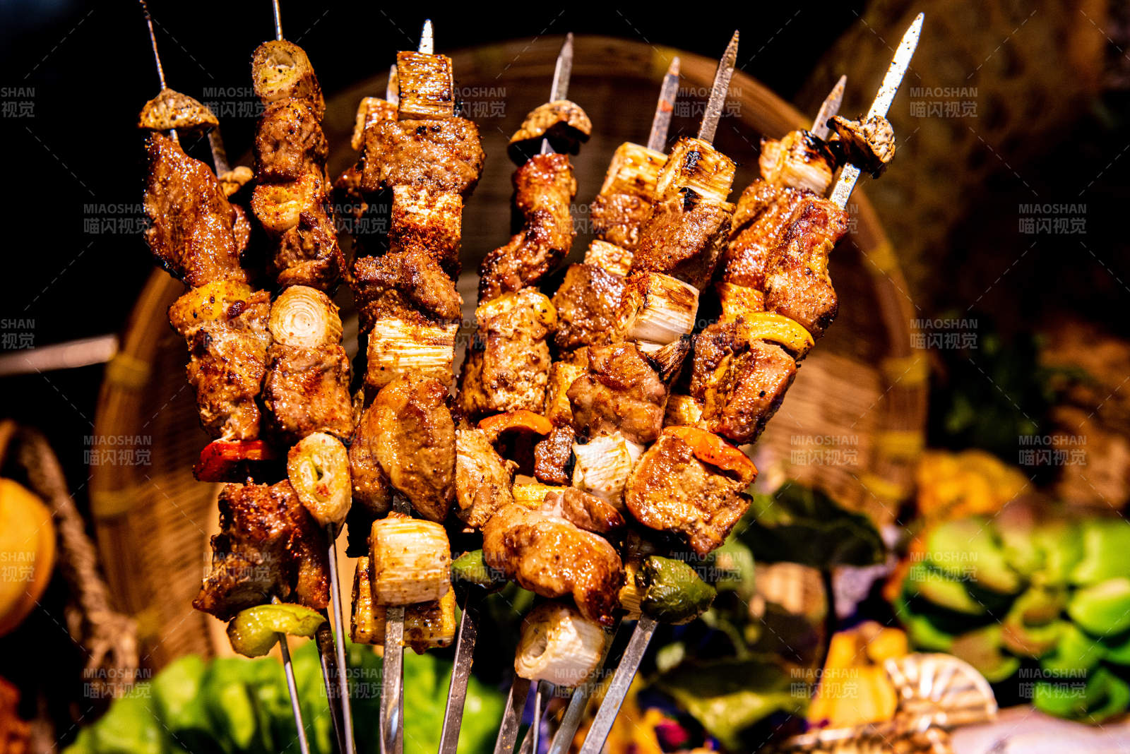 美味烤串 诱人美食图片