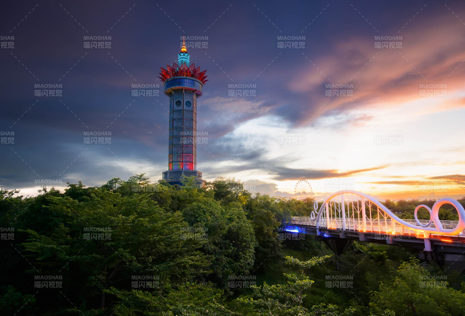 贵港园博园景观塔图片