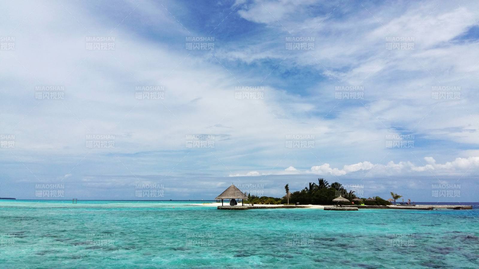 马尔代夫热带海岛风光无限好图片