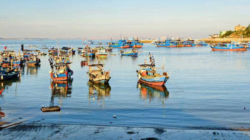 泉州惠安浮山村渔港图片