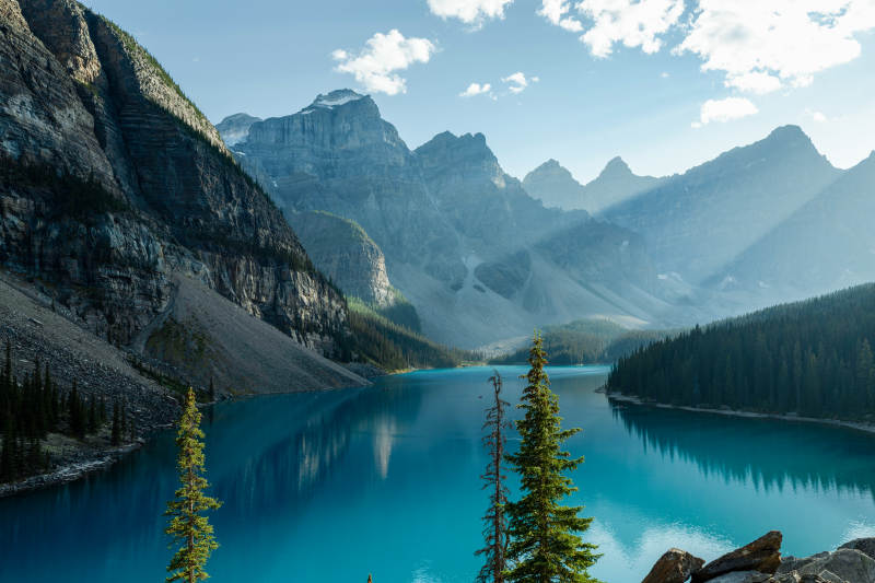 班夫国家公园静谧仙境图片