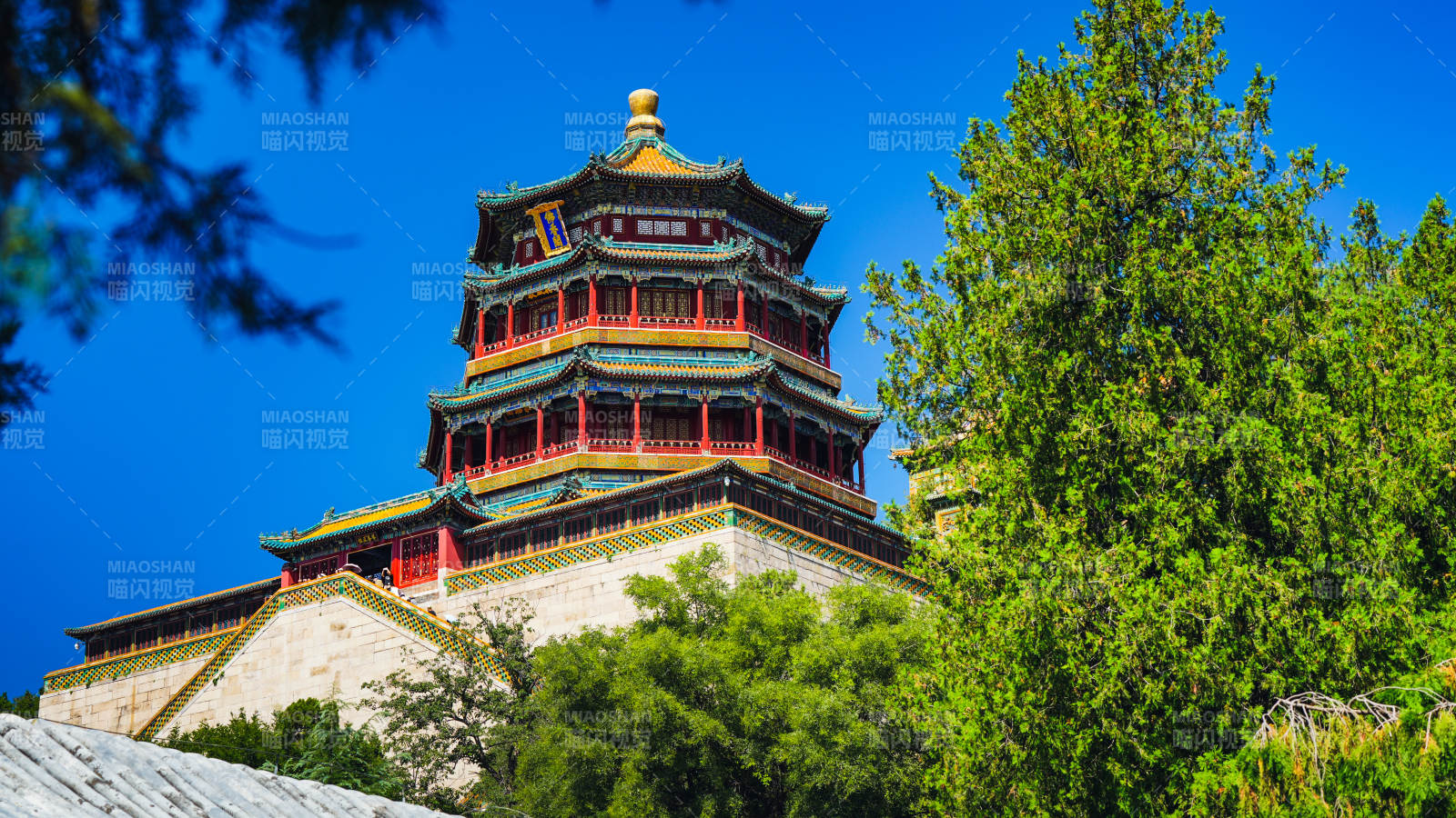 颐和园佛香阁风光图片