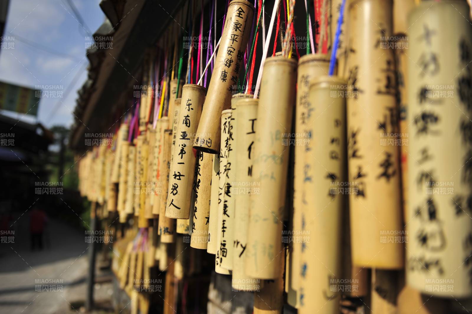 竹筒祈愿 古风悠悠图片