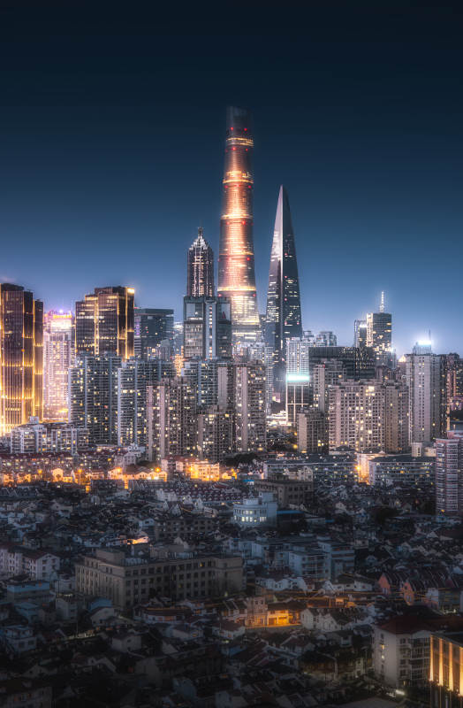 上海陆家嘴天际线图片