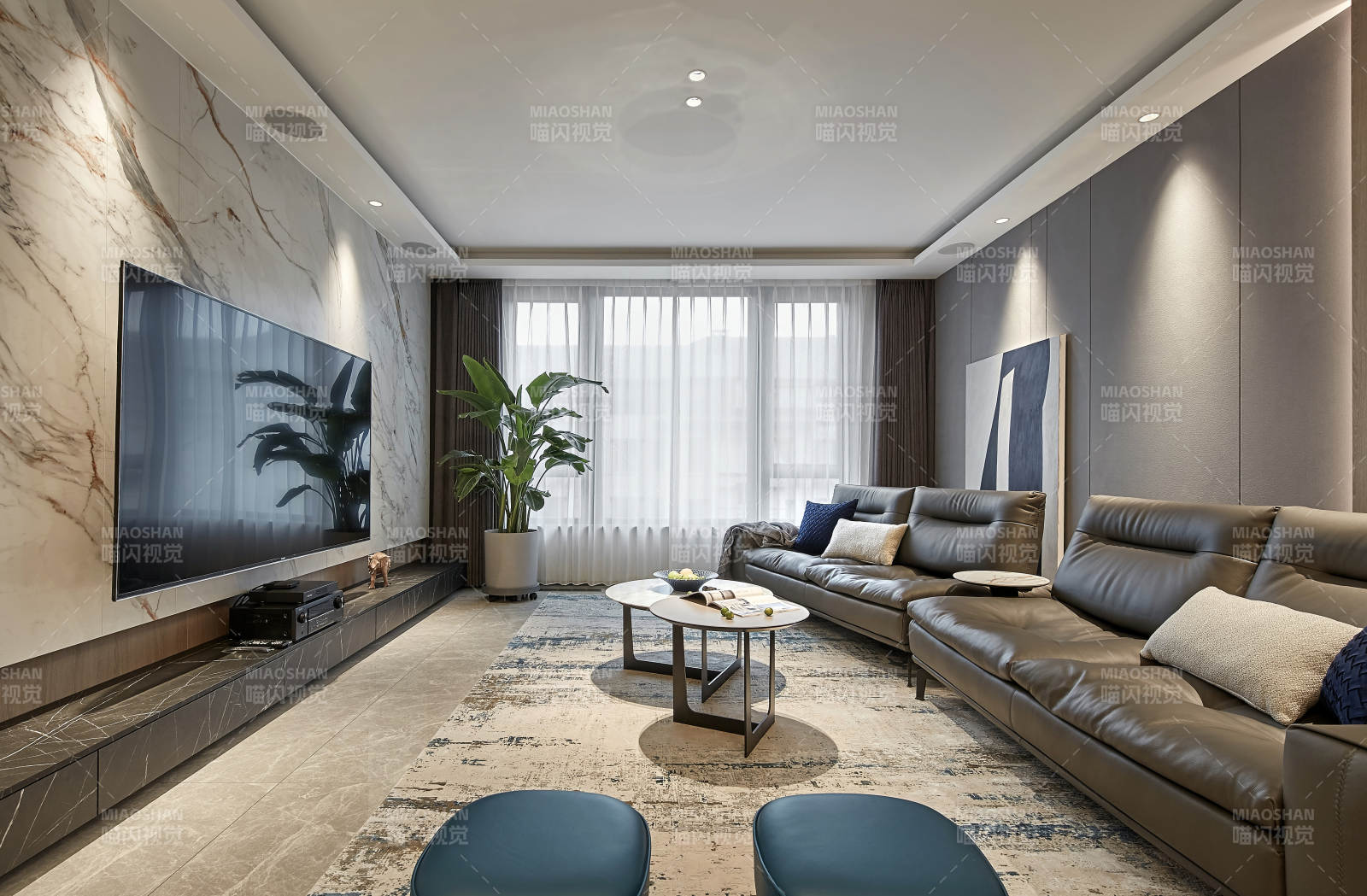 现代简约客厅设计图片