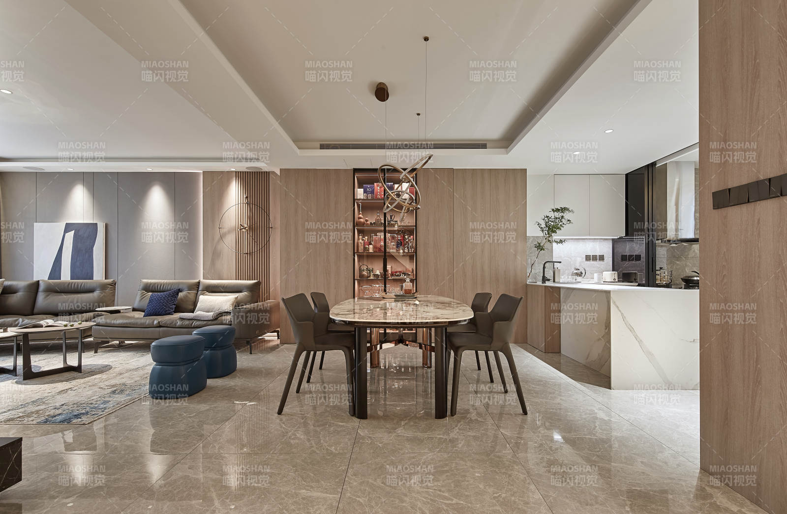 现代简约客厅餐厅设计图片