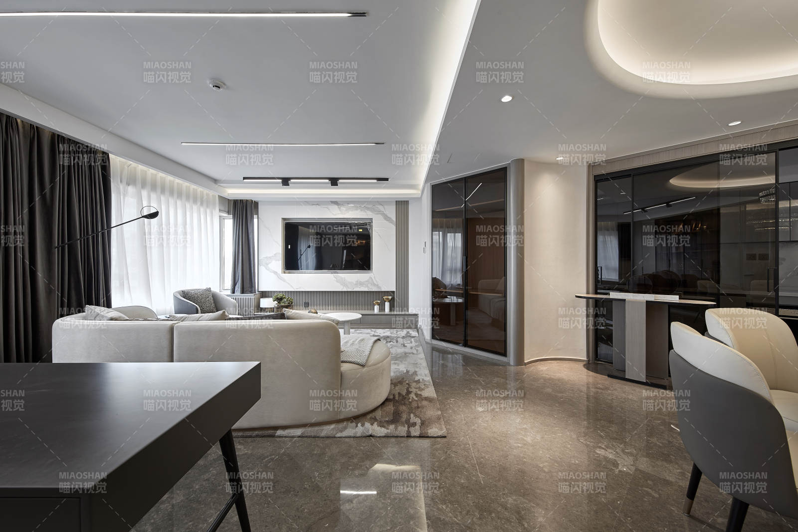 现代简约客厅设计图片