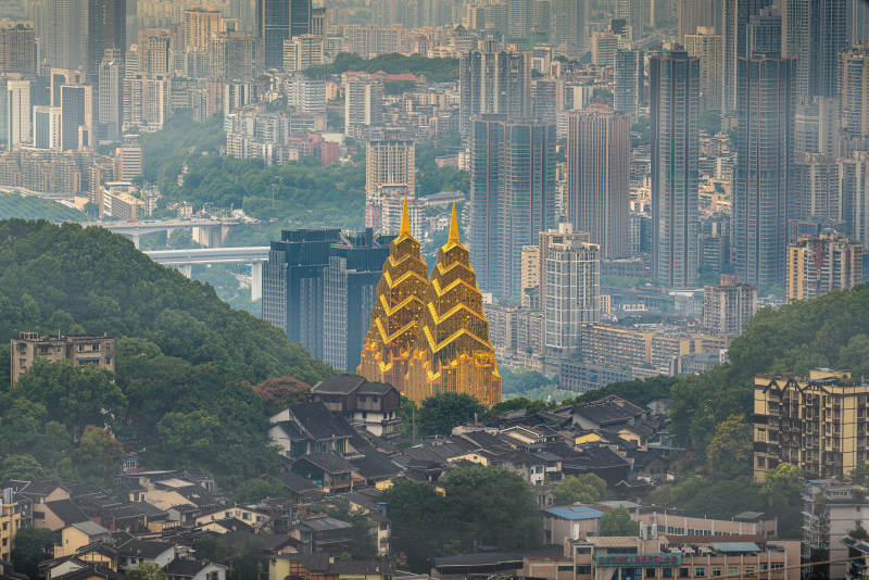 重庆城市天际线图片