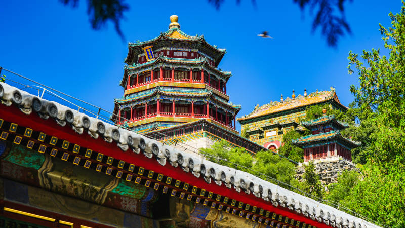 颐和园佛香阁风光图片