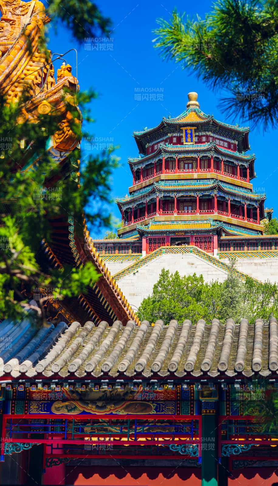 颐和园佛香阁风光图片