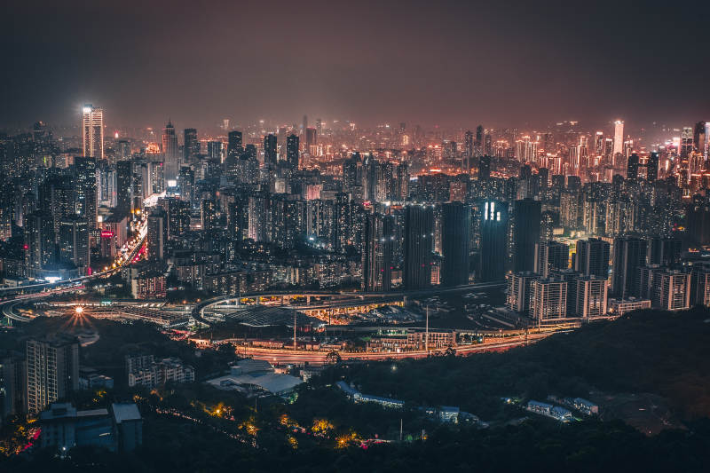 重庆夜景（拍摄于壹华里夜景公园）图片