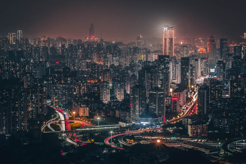 重庆夜景（拍摄于壹华里夜景公园）图片