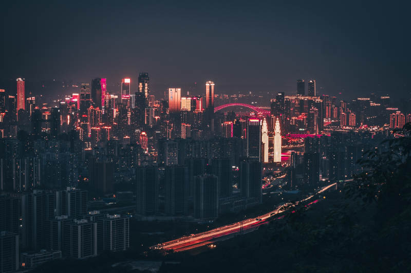 重庆夜景（拍摄于壹华里夜景公园）图片