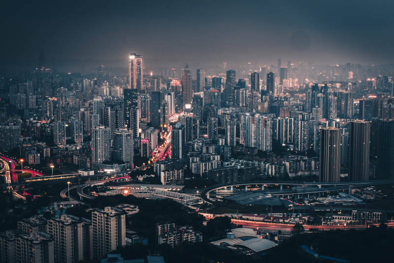 重庆夜景（拍摄于壹华里夜景公园）图片