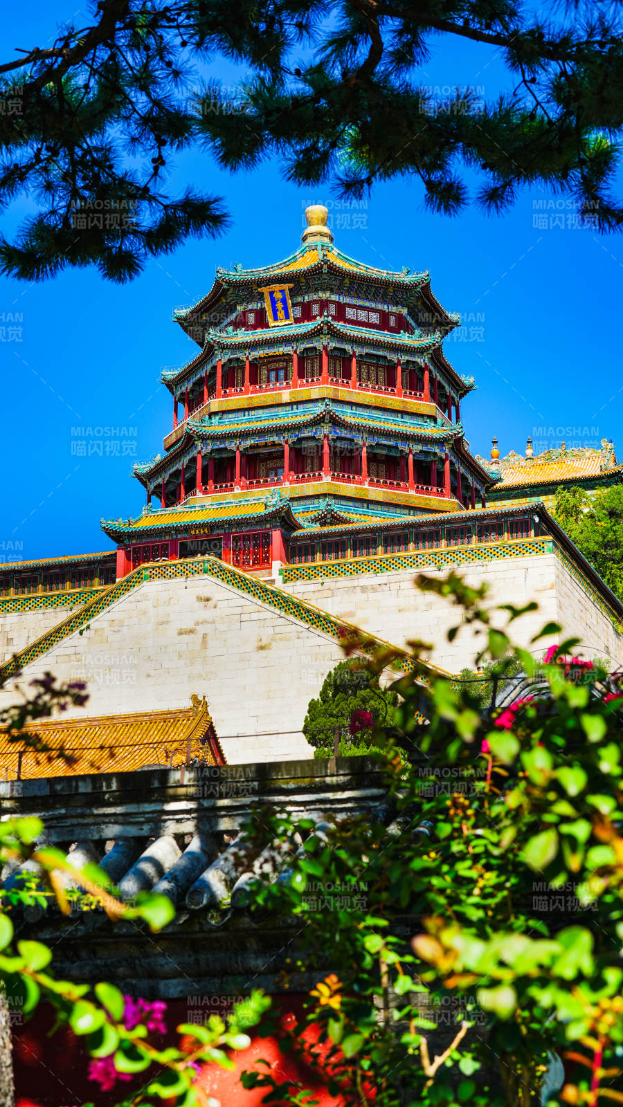 颐和园佛香阁风光图片