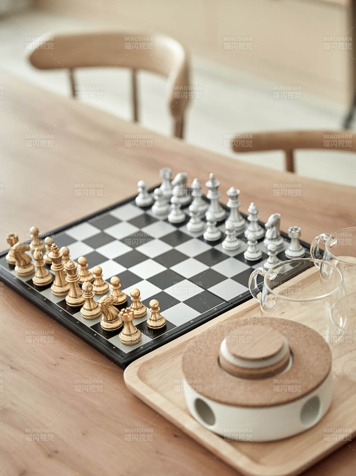 棋盘上的对弈时光图片