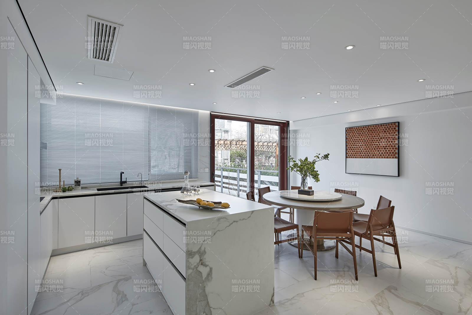 现代简约厨房餐厅图片