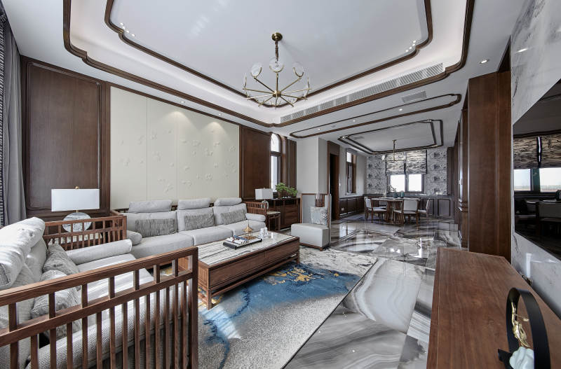 现代中式客厅设计图片