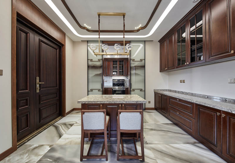 现代中式厨房设计图片