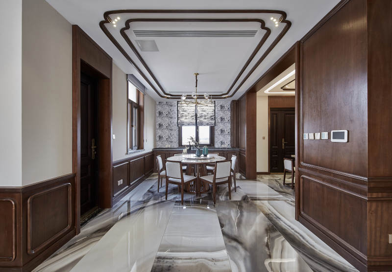 豪华典雅餐厅走廊图片